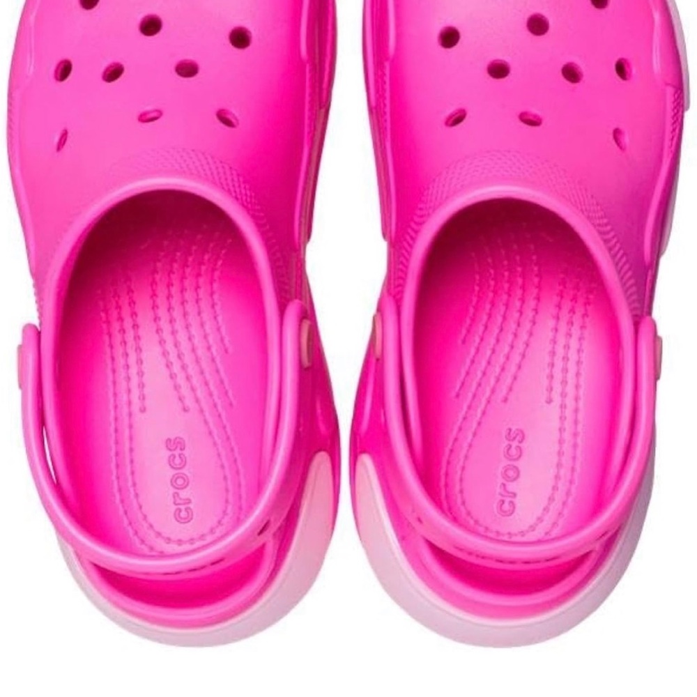 Crocs Fuchsia Elevated Clogs - image 3